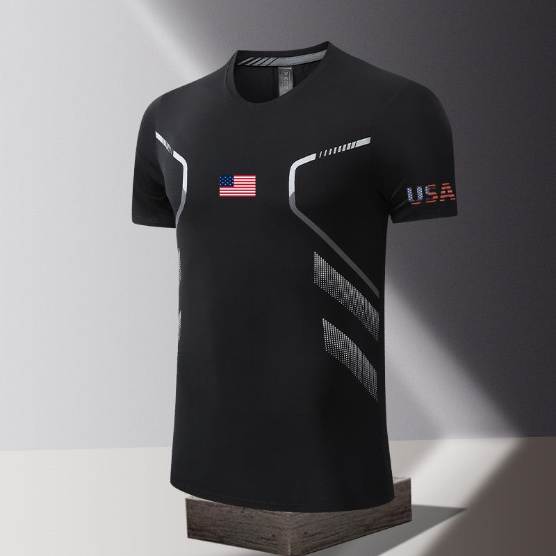 USA Flag T-Shirt for Men – Vintage American Flag Pocket Tee – Patriotic 4th of July Shirt – Soft Cotton Short Sleeve