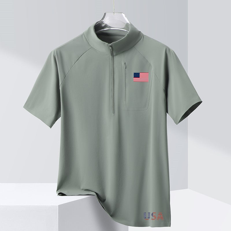 USA Flag T-Shirt for Men – Patriotic American Tee, 4th of July Shirt, Casual Crew Neck Top