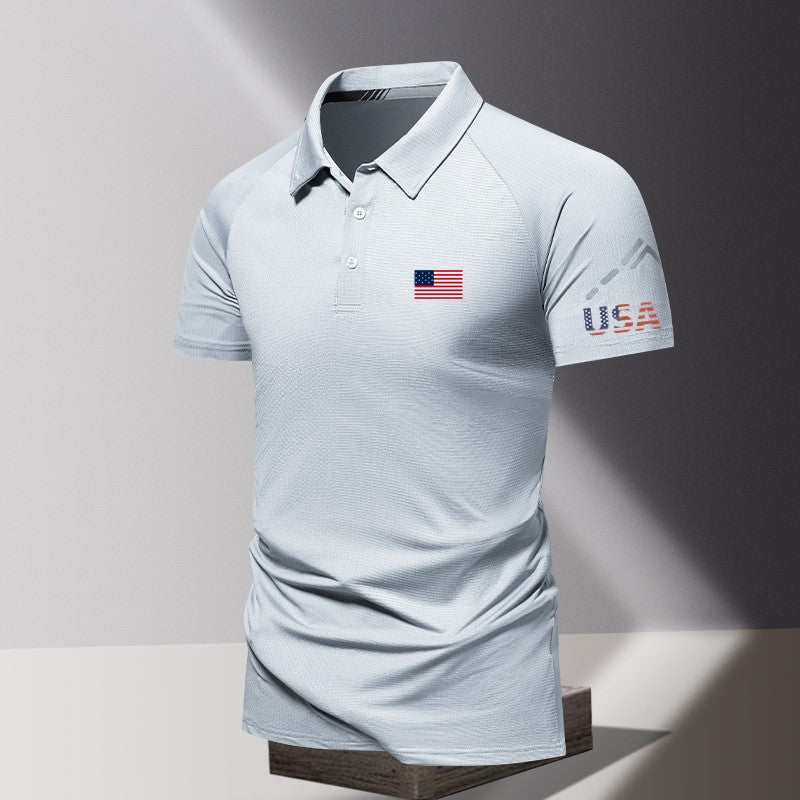 Red White & Blue Custom Polo – American Pride Shirt for Teams & Organizations