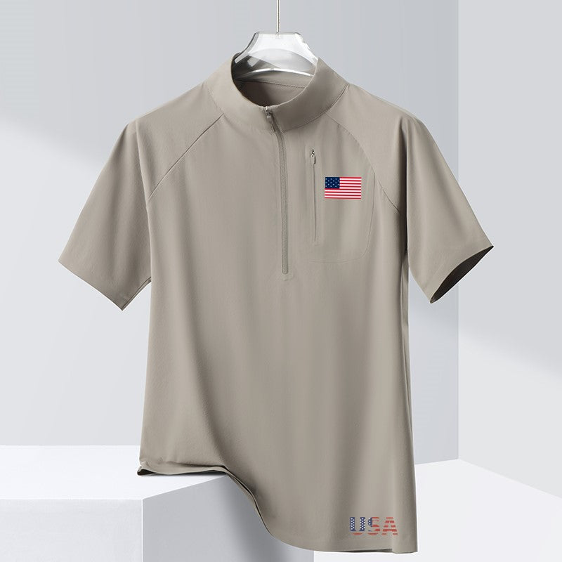 USA Flag T-Shirt for Men – Patriotic American Tee, 4th of July Shirt, Casual Crew Neck Top