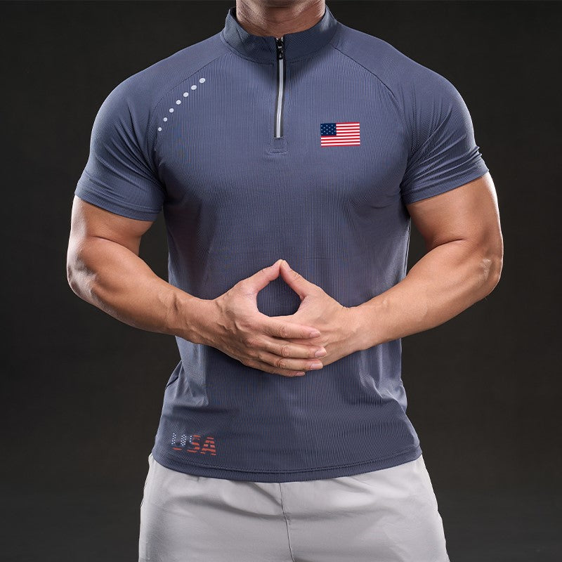 Bold American Flag T-Shirt – Customizable for Any Occasion