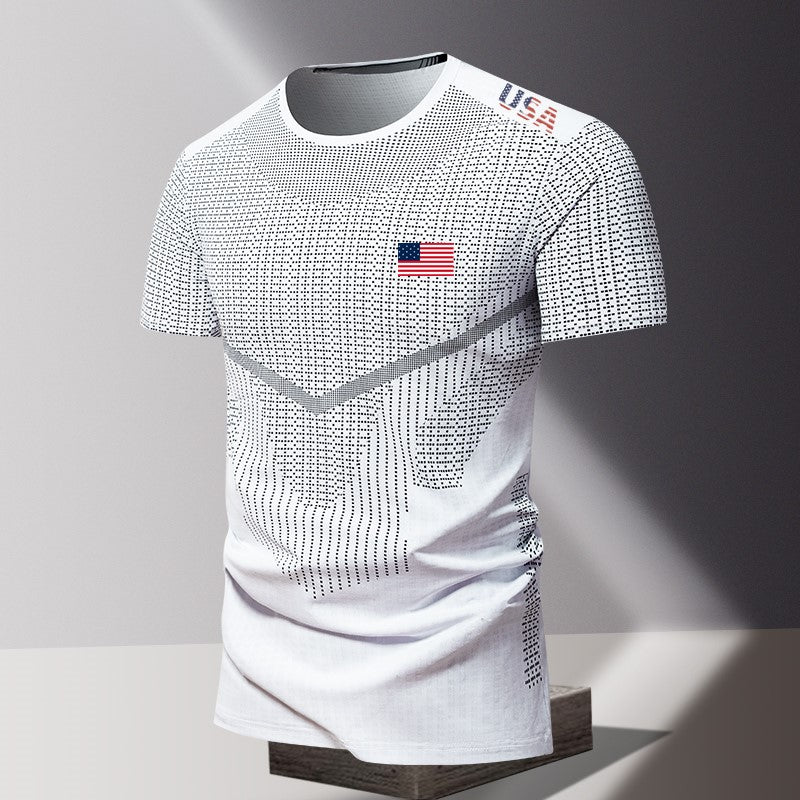 Patriotic T-Shirt with American Flag – Great for Events & Teams