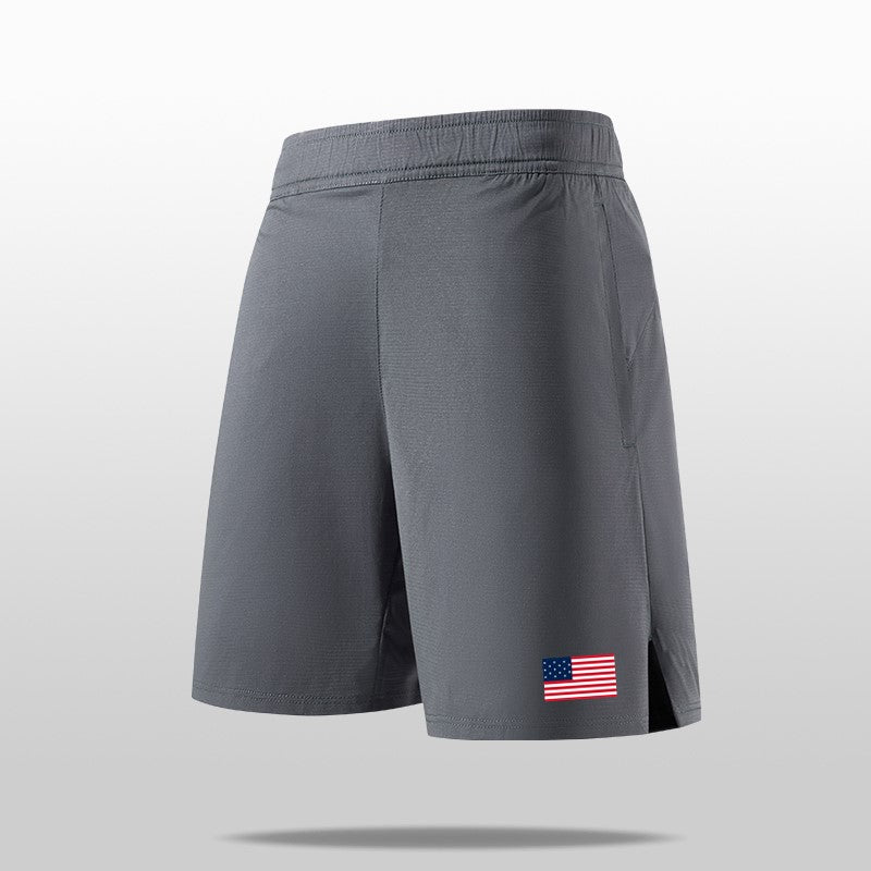 Men’s 5-Inch American Flag Athletic Shorts – Quick-Dry Patriotic Gym & Lounge Shorts with Pockets for Summer Workouts, Beach, and Daily Wear