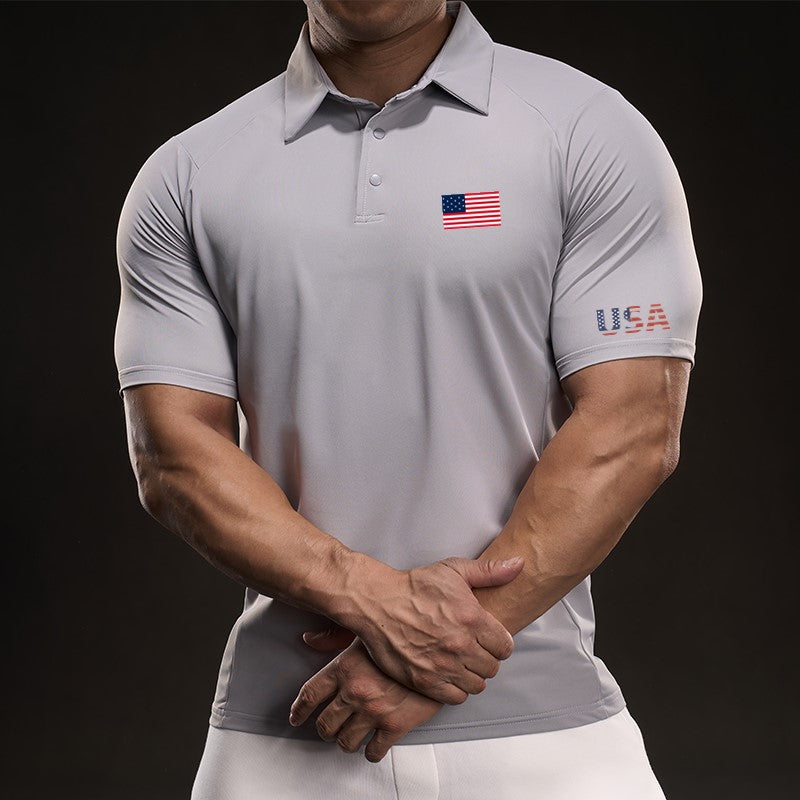Custom American Flag T-Shirt – Patriotic Team or Event Shirt