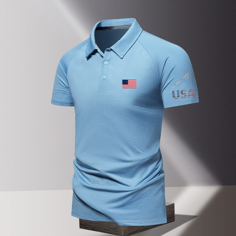 Red White & Blue Custom Polo – American Pride Shirt for Teams & Organizations