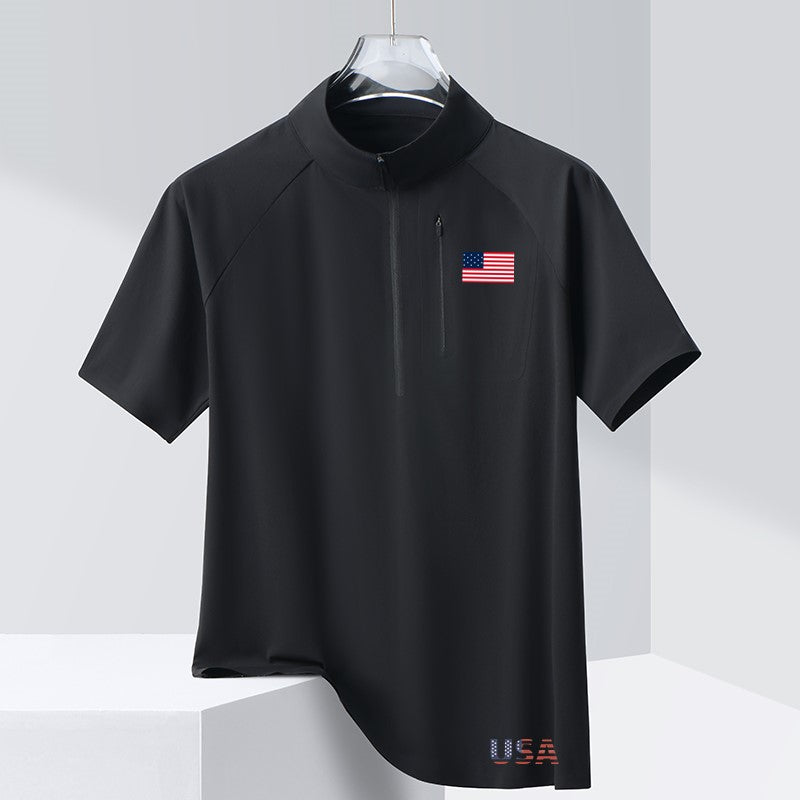 USA Flag T-Shirt for Men – Patriotic American Tee, 4th of July Shirt, Casual Crew Neck Top