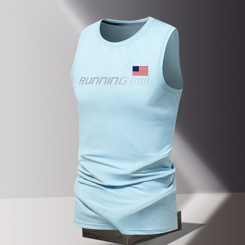 Men's Patriotic Sleeveless Muscle Tank Top – USA Flag Print Workout Shirt for Gym, 4th of July, and Casual Wear