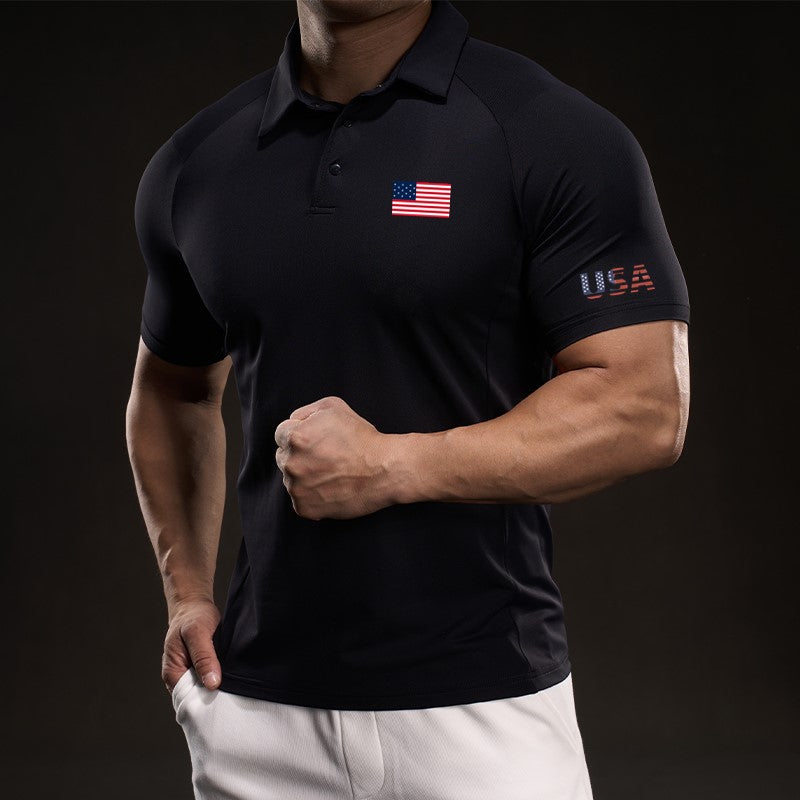 Custom American Flag T-Shirt – Patriotic Team or Event Shirt