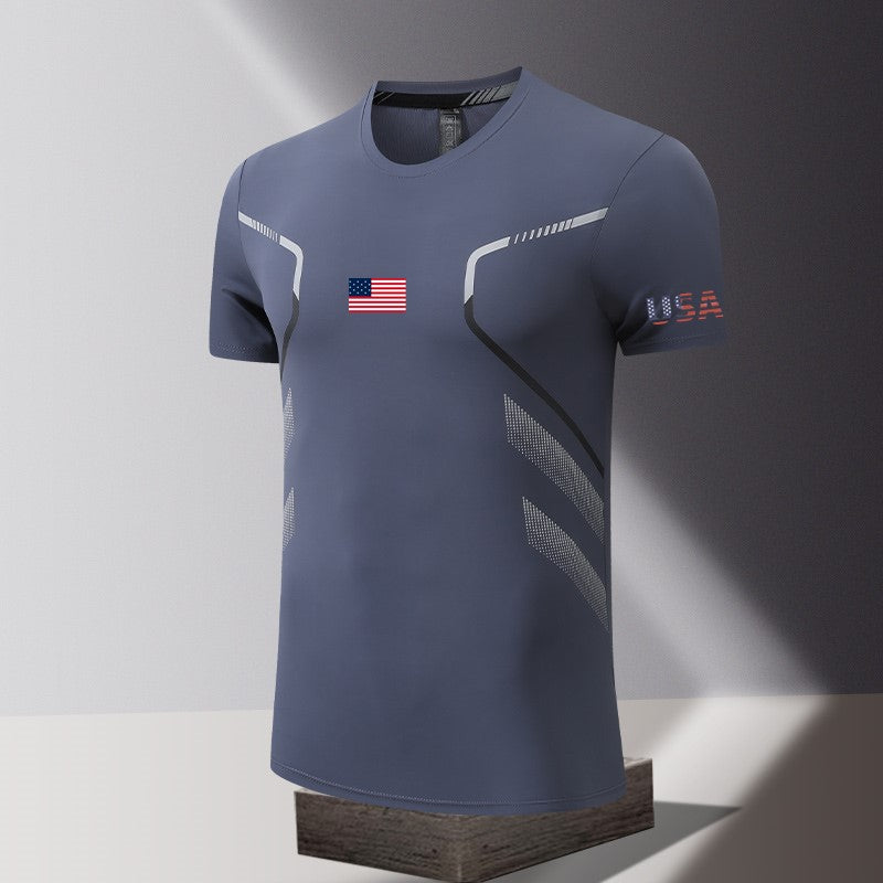 USA Flag T-Shirt for Men – Vintage American Flag Pocket Tee – Patriotic 4th of July Shirt – Soft Cotton Short Sleeve