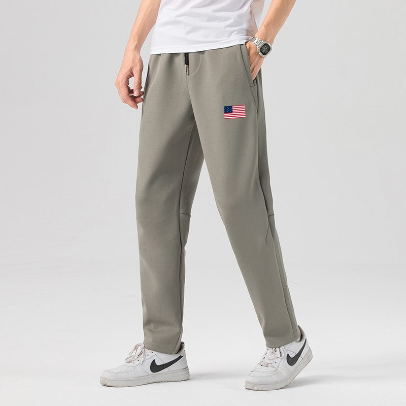 Patriotic USA Flag Joggers for Men – American Flag Sweatpants with Pockets | Casual Tapered Fit Pants for Workout & Lounge