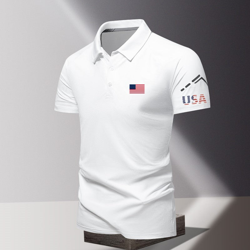 Red White & Blue Custom Polo – American Pride Shirt for Teams & Organizations