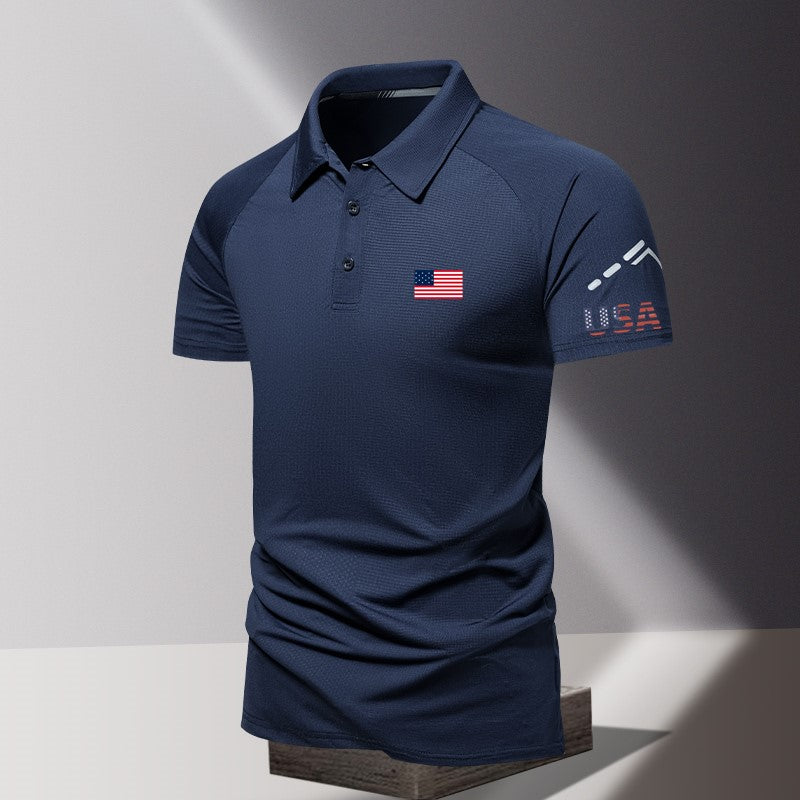 Red White & Blue Custom Polo – American Pride Shirt for Teams & Organizations
