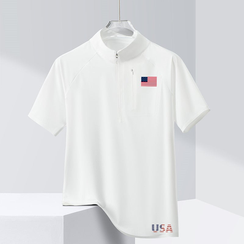 USA Flag T-Shirt for Men – Patriotic American Tee, 4th of July Shirt, Casual Crew Neck Top