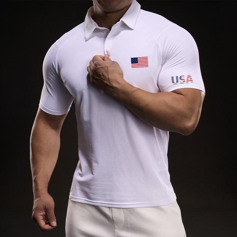 Custom American Flag T-Shirt – Patriotic Team or Event Shirt