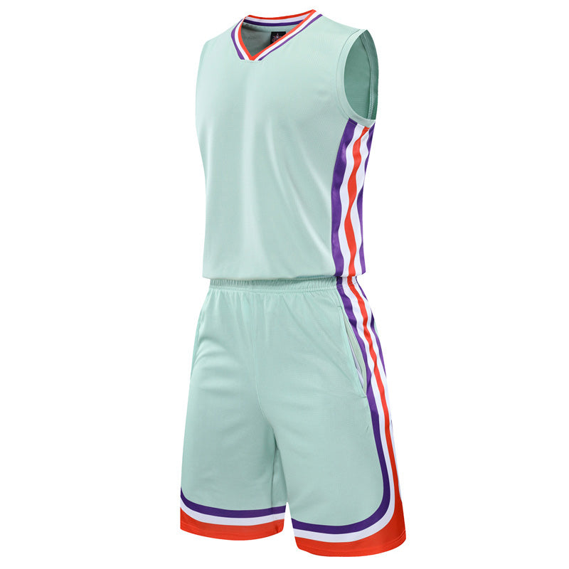 Custom Basketball Jerseys & Shorts Set – Personalized Gradient Design Uniforms for Youth & Adult Teams, Breathable & Moisture-Wicking Fabric