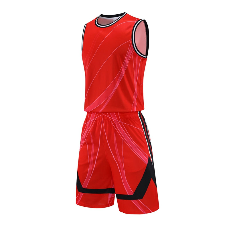 Custom Basketball Uniform Set – Personalized Gradient Jerseys & Shorts for Youth and Adult Teams, Breathable Sportswear with Name & Number