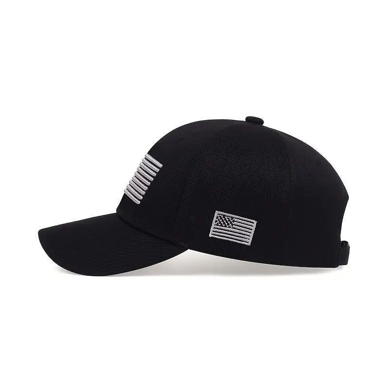 Classic American Baseball Cap – Adjustable Cotton Dad Hat for Men & Women, Vintage Washed Look, All-Season Comfort